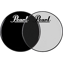 Pearl Logo Front Bass Drum Head Ebony 22 in.
