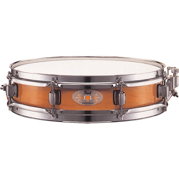 Open Box Pearl M1330 Maple Piccolo Snare Drum Level 2 Liquid Amber 888366005552