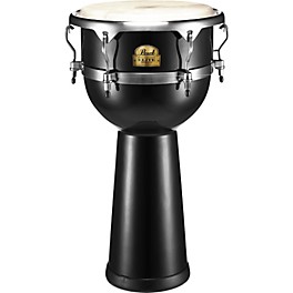 Open Box Pearl Elite Fiberglass Djembe Level 1 Solid Black 14 in.