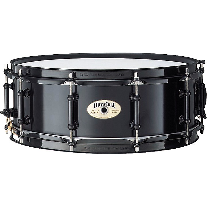 Pearl Ultracast Cast Aluminum Snare Drum Black 14 x 5 in. | Guitar