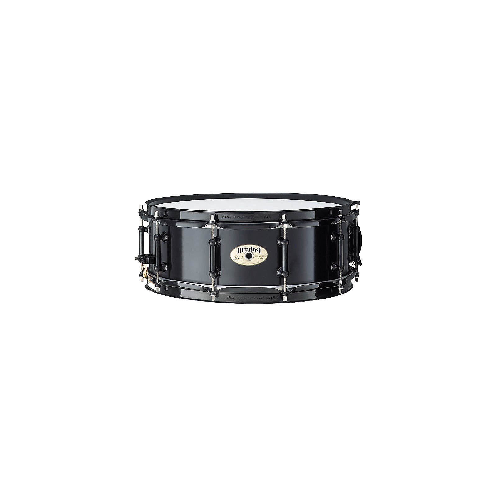 Pearl Ultracast Cast Aluminum Snare Drum Black 14 x 6.5 in.