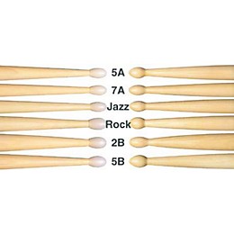 Regal Tip American Hickory Drum Sticks Wood Tip 8A