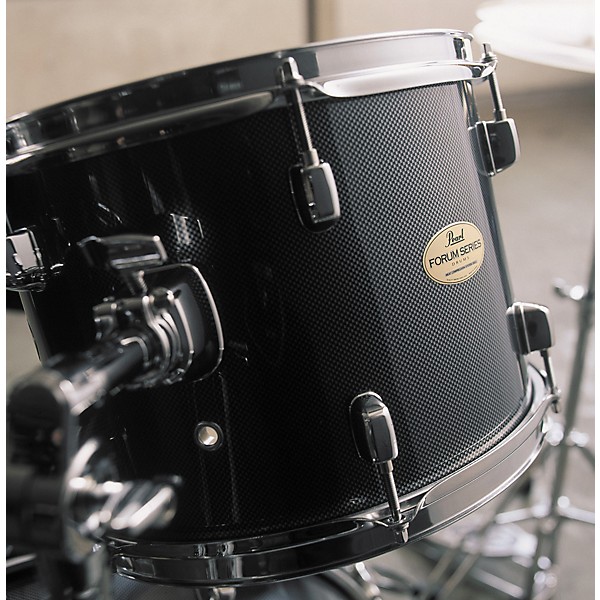Pearl Forum 5-Piece Fusion Drum Set with Hardware Red Carbon