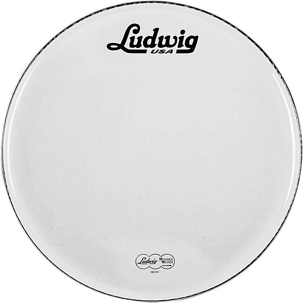 Ludwig Vintage Logo Bass Drumhead White 22 in.