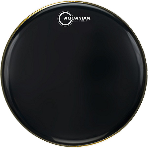 Aquarian Classic Clear Drumhead Black 15 in.