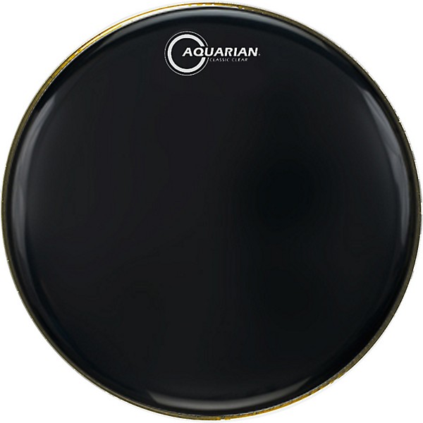 Aquarian Classic Clear Drumhead Black 18 in.