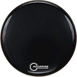 Aquarian Regulator Black Drum Head Black 22 in.