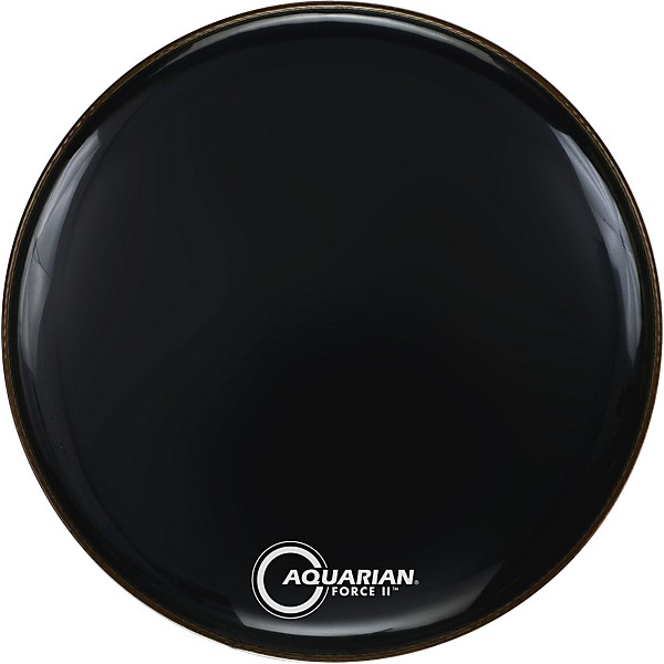 Aquarian Force II Resonant Bass Drum Head Black 24 in.