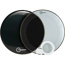 Aquarian Force Series Bass Drum Head Pak Black 20 in. Aquarian Force Series Bass Drum Head Pak Black 20 in.