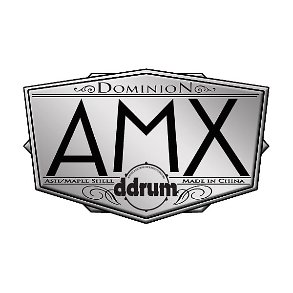Open Box ddrum AMX Ash/Maple Hybrid 4-Piece Drum Shell Pack with 24" kick Level 1 Red Burst