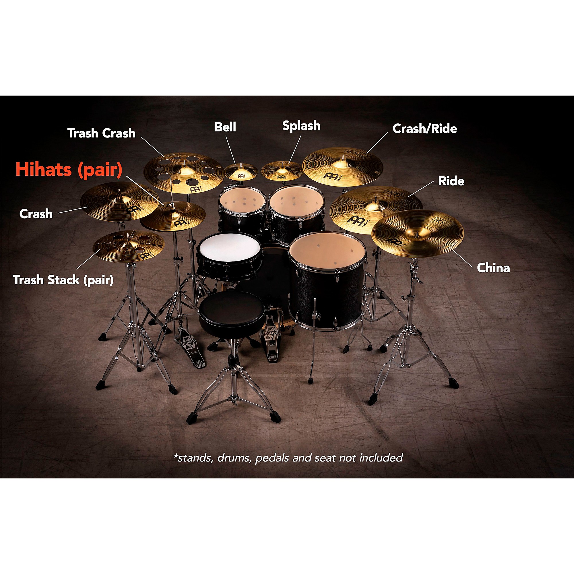 MEINL HCS Hi-Hat Cymbal Pair 13 in. | Guitar Center