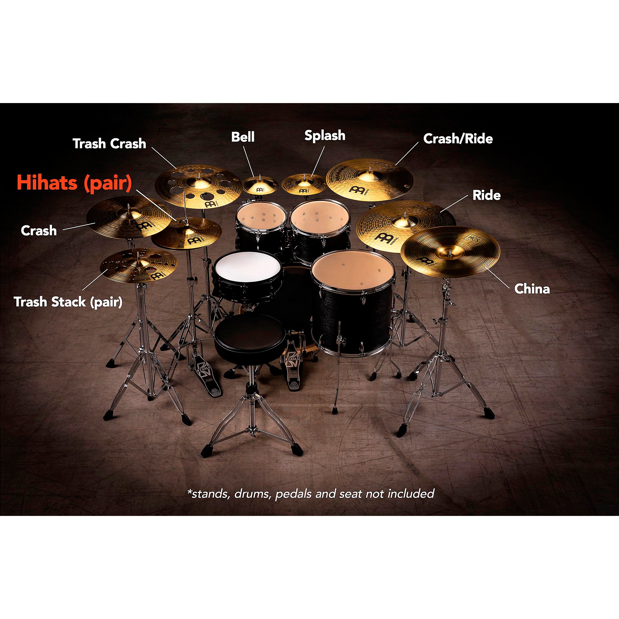 MEINL HCS Hi-Hat Cymbal Pair 14 in. | Guitar Center