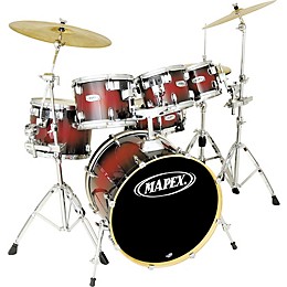 Mapex M Birch Fusion 5-Piece Drum Set with Free 8" Tom Transparent Sapphire