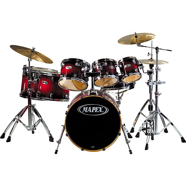 Mapex M Birch 6-Piece Drum Set with Free 8" Tom Black Forest Cherry