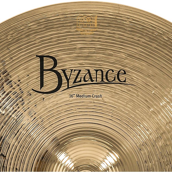 MEINL Byzance Brilliant Medium Crash Cymbal 16 in.
