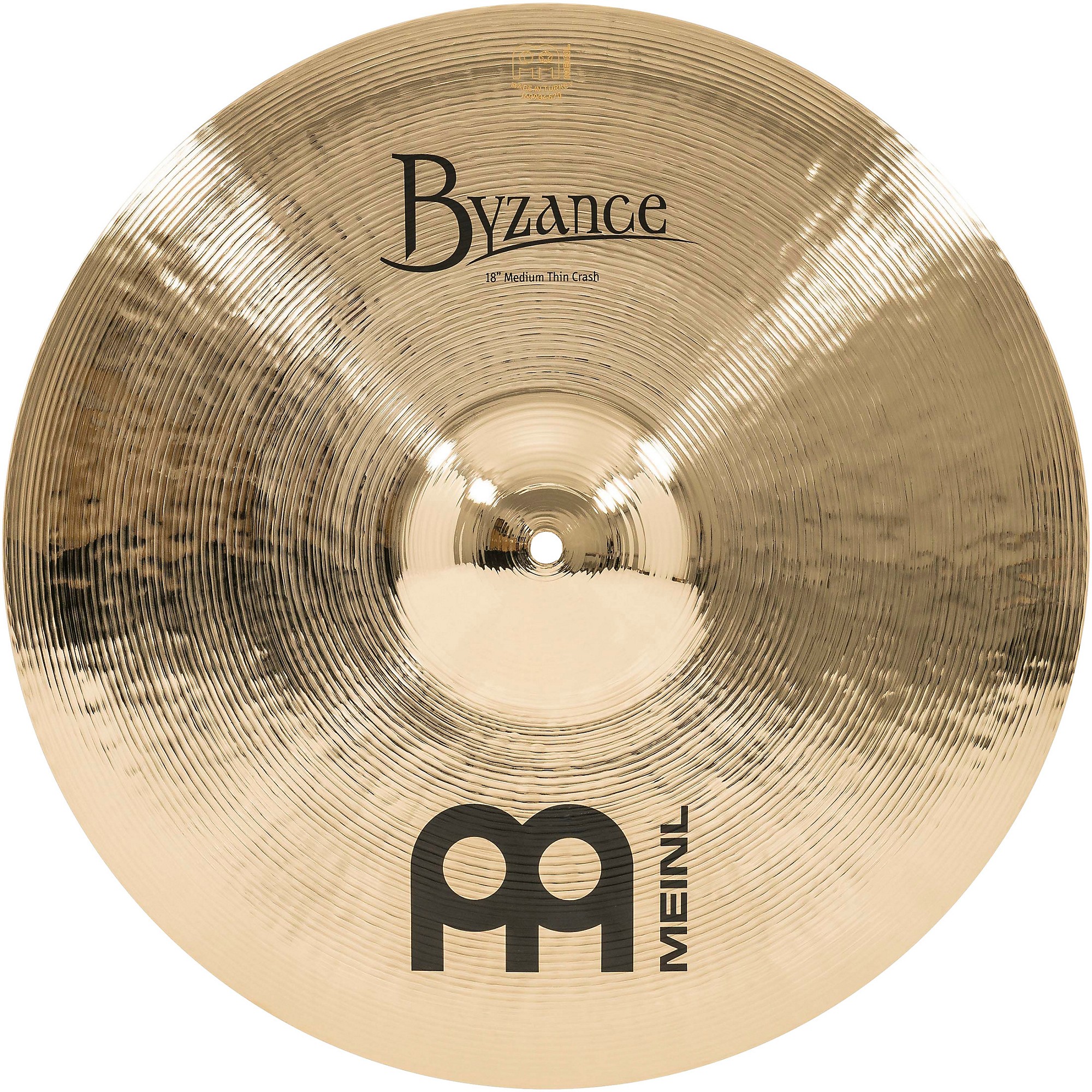 MEINL Byzance Medium Thin Crash Brilliant Cymbal 18 in. | Guitar