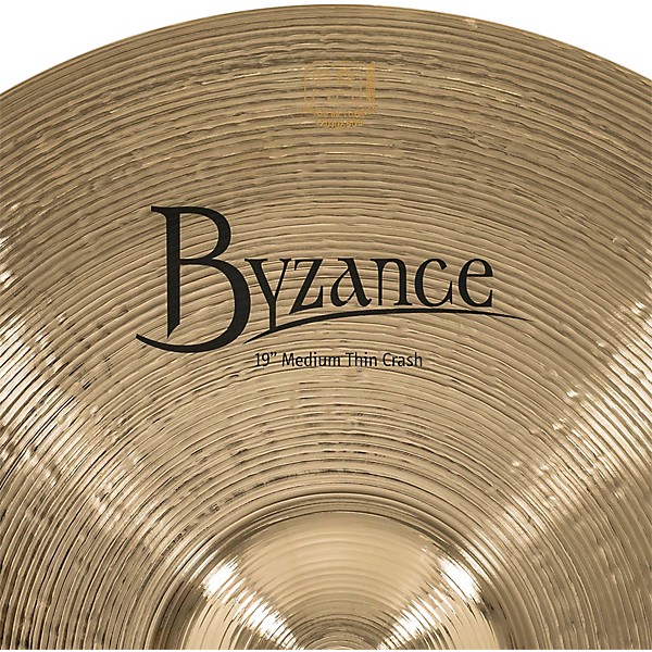 Open Box MEINL Byzance Medium Thin Crash Brilliant Cymbal Level 1 19 in.