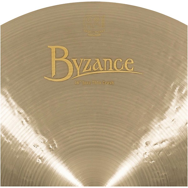 MEINL Byzance Jazz Thin Crash Traditional Cymbal 16 in.