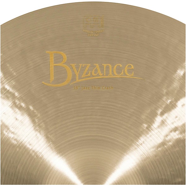 MEINL Byzance Jazz Thin Crash Traditional Cymbal 18 in.