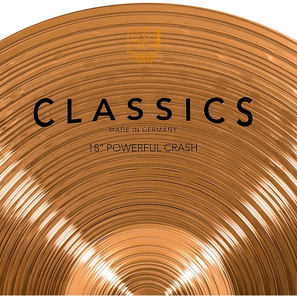 MEINL Classics Powerful Crash Cymbal 18 in.
