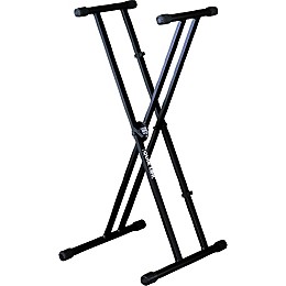 Quik-Lok QLX-21 Double Braced Single Tier Keyboard Stand | Guitar