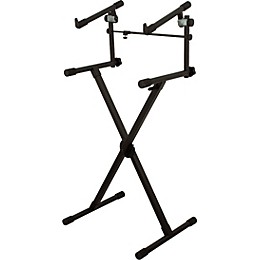 On-Stage Heavy-Duty 2-Tier Keyboard X Stand