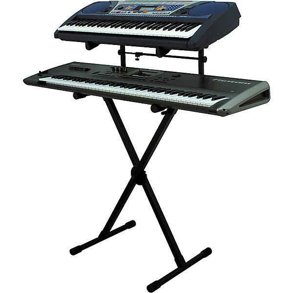 On-Stage Heavy-Duty 2-Tier Keyboard X Stand