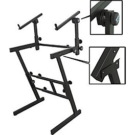 On-Stage Folding Heavy-Duty Dual-Tier Z Stand