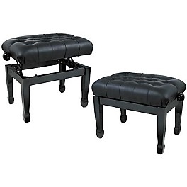 Musician's Gear Leather Concert Piano Bench Black