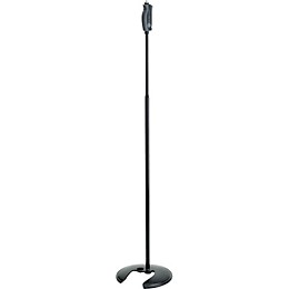 Open Box K&M One Hand Microphone Stand with Stackable Round Base Level 1