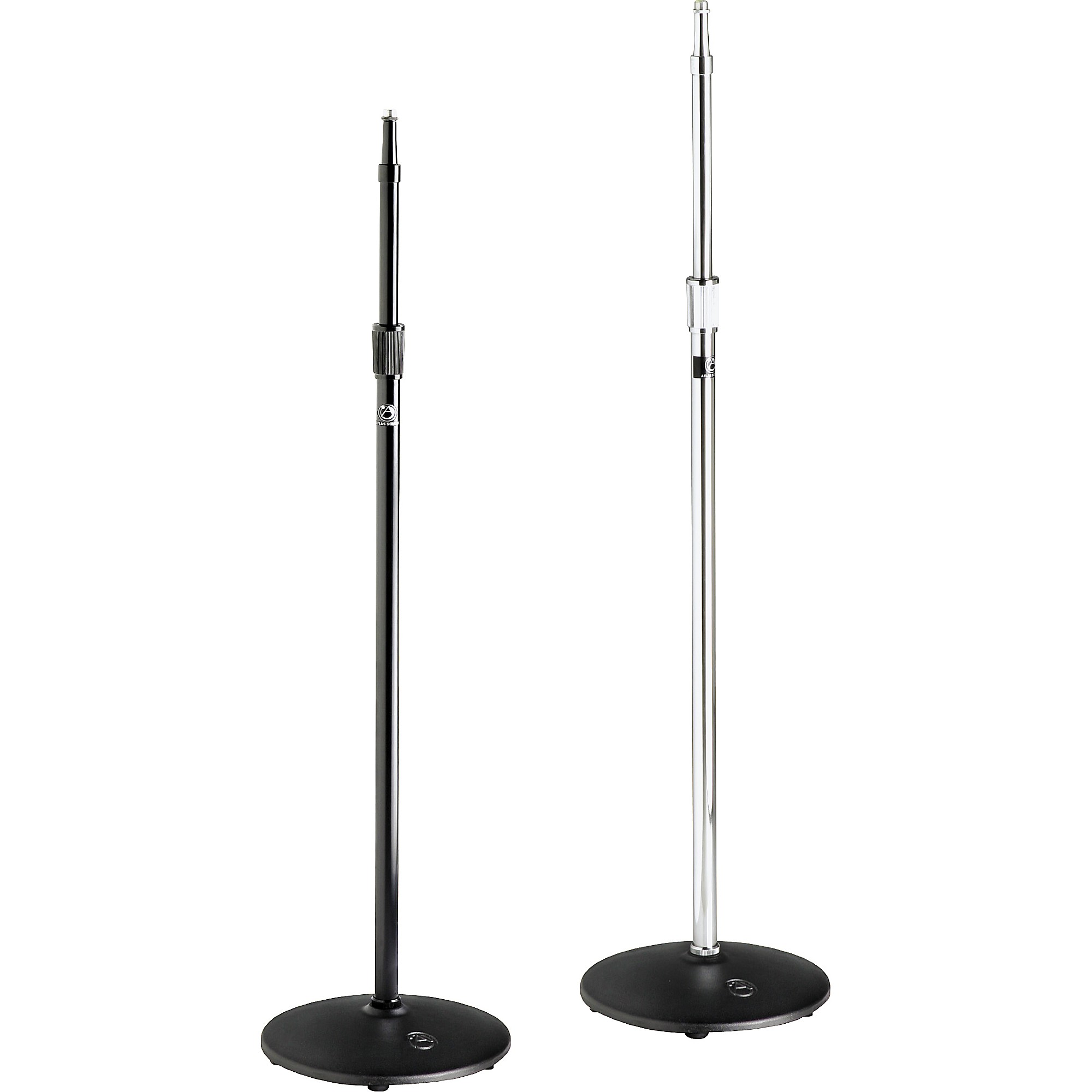 Atlas Sound MS20 Heavy-Duty Round Base Mic Stand Ebony | Guitar Center