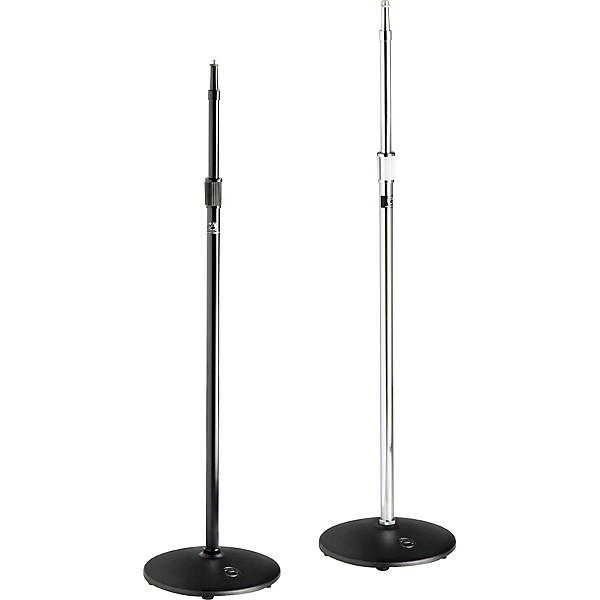 Open Box Atlas Sound MS20 Heavy Duty Round Base Mic Stand Level 1 Chrome