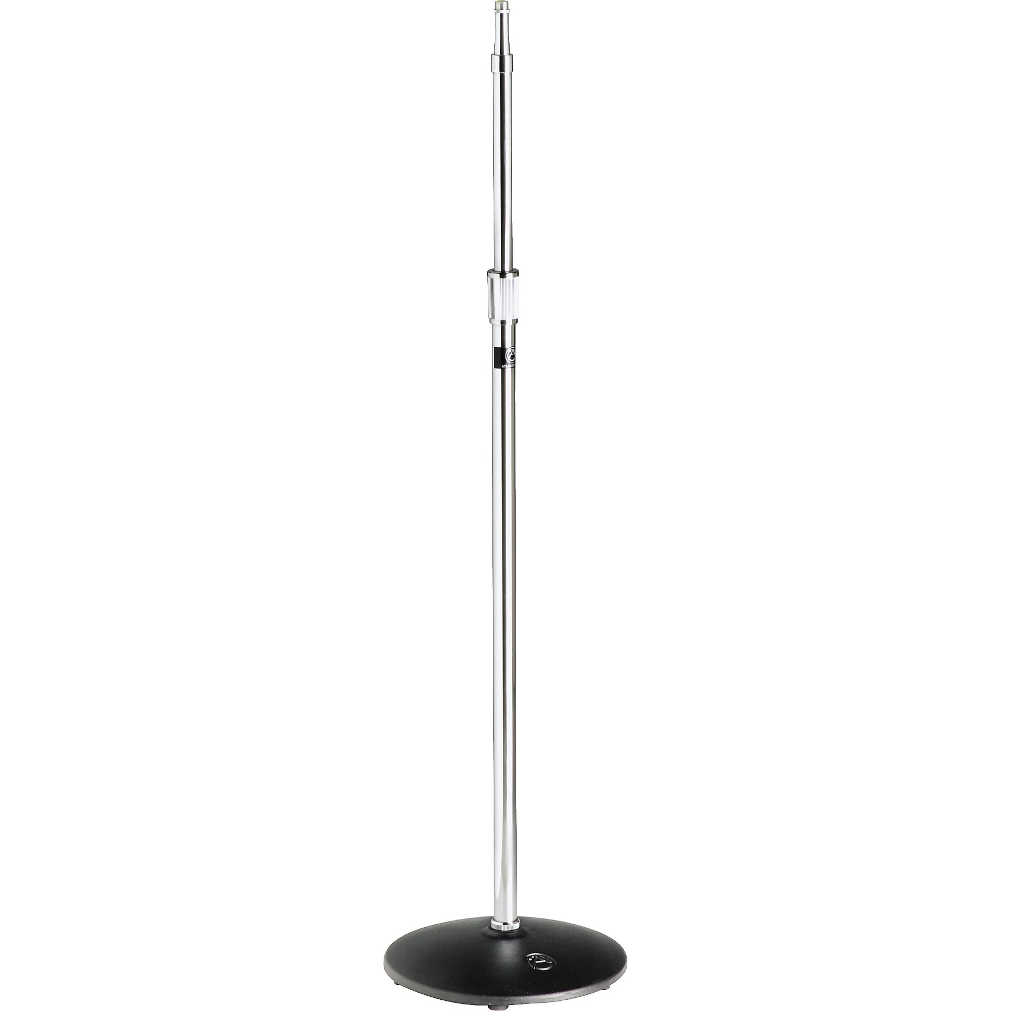 Open Box Atlas Sound MS20 Heavy-Duty Round Base Mic Stand Chrome