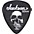 Jackson 451 Black Sick Skull Guitar Picks - 1 Dozen .60 mm
