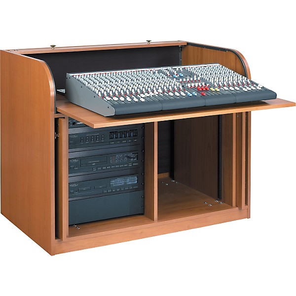 Raxxess Sliding Pull Out Shelf for ERT Desk Cherry