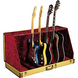 Open Box Fender 7 Guitar Case Stand Level 1 Tweed