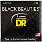 DR Strings Extra Life BKE7-9 Black Beauties Coated Light Electric Guitar Strings - 7 String Set thumbnail