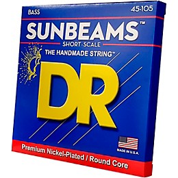 DR Strings Sunbeams SNMR-45 Medium Short Scale 4 String Bass Strings