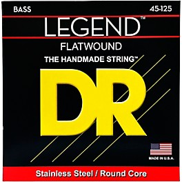 DR Strings Flatwound Legend 5-String Bass Medium