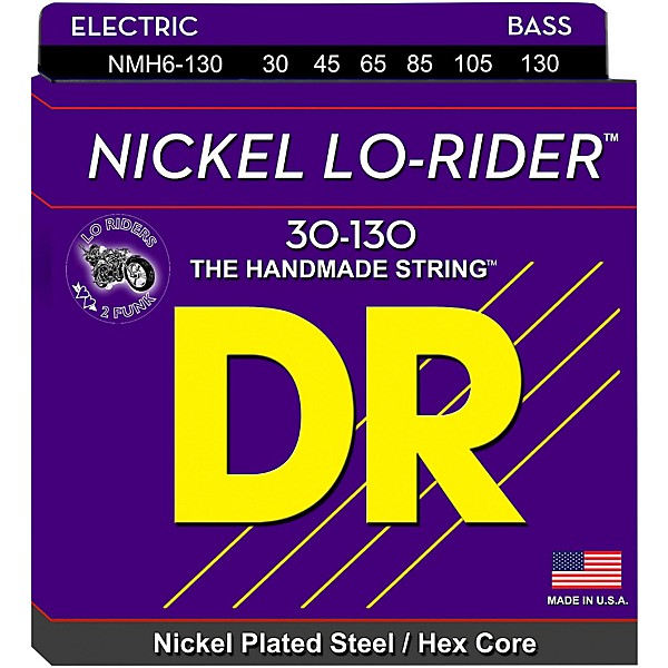 Open Box DR Strings NICKEL LO-RIDER 6 STRING BASS MEDIUM .130 LOW B (30-130) Level 1