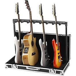 Road Runner 7-Guitar Stand Flight Case Black