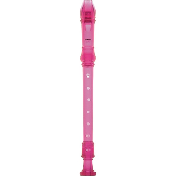 Yamaha YRS-20 Soprano Translucent Recorder with Baroque Fingering Translucent Pink