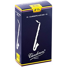 Vandoren Alto Clarinet Reeds Strength 2 Box of 10 Vandoren Alto Clarinet Reeds Strength 2.5 Box of 10