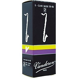 Vandoren Traditional Bass Clarinet Reeds Strength 3 Box of 5