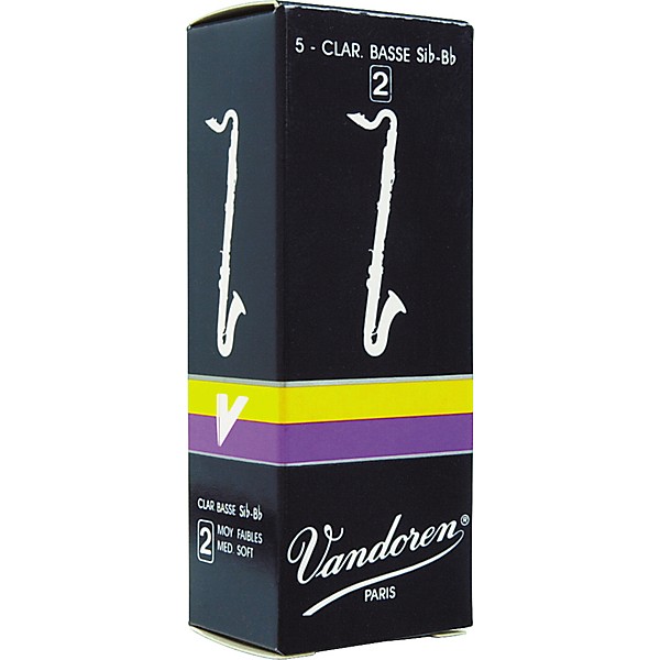 Vandoren Traditional Bass Clarinet Reeds Strength 3 Box of 5