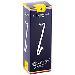 Vandoren Traditional Bass Clarinet Reeds Strength 3 Box of 5 Vandoren Traditional Bass Clarinet Reeds Strength 4 Box of 5