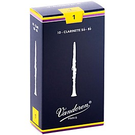 Vandoren Traditional Bb Clarinet Reeds Strength 3 Box of 10 Vandoren Traditional Bb Clarinet Reeds Strength 1 Box of 10