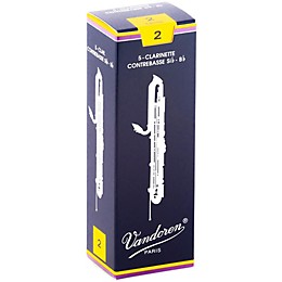 Vandoren Contra-Alto/Contrabass Clarinet Reeds Strength 2 Box of 5