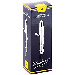Vandoren Contra-Alto/Contrabass Clarinet Reeds Strength 4 Box of 5