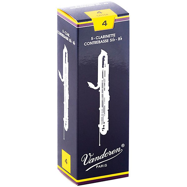 Vandoren Contra-Alto/Contrabass Clarinet Reeds Strength 4 Box of 5